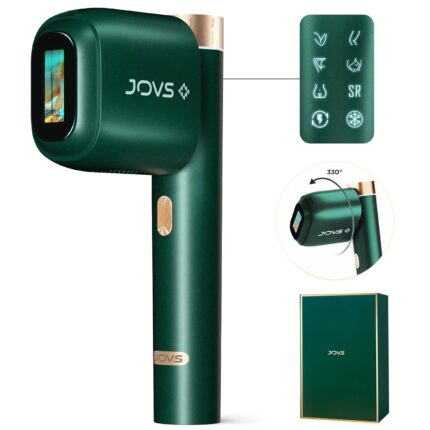 JOVS Laser Hair Removal, [24J Energy] IPL Hair Removal for Women and Men, 37°F Painless Sapphire Ice-Cooling Tech, 6 Modes for Whole Body Hair Removal Device, 2 in 1 Skin Rejuvenation, 330° Rotation Visit the JOVS Store