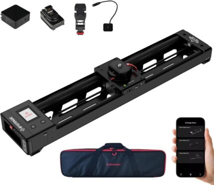 IFOOTAGE Shark Slider Nano II-660 (17 inch) Motorized Camera Shark Slider,Mobile APP/IPS Touch Screen Control,360°Panoramic Shooting,Ultra-Silent,Load up to 7.7lbs free usa