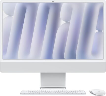 Apple 2024 iMac All-in-One Desktop Computer with M4 chip with 10-core CPU and 10-core GPU: Built for Apple Intelligence, 24-inch Retina Display, 16GB Unified Memory, 256GB SSD Storage; Silver Visit the Apple Store free Pandamaart.com