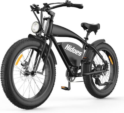 HIDOES B3 Electric Dirt Bike for Adults 26 inch Fat tire ebike 30-40mph Mountain Bikes 300+ lbs e Bike Heavy Duty Off Road Long Range Bicycle for Commuter Mens Women Teens Girls e-Bike